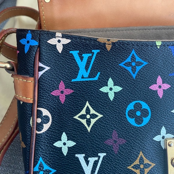 LOUIS VUITTON Monogram Multicolor Sologne Black - Picture 9 of 16